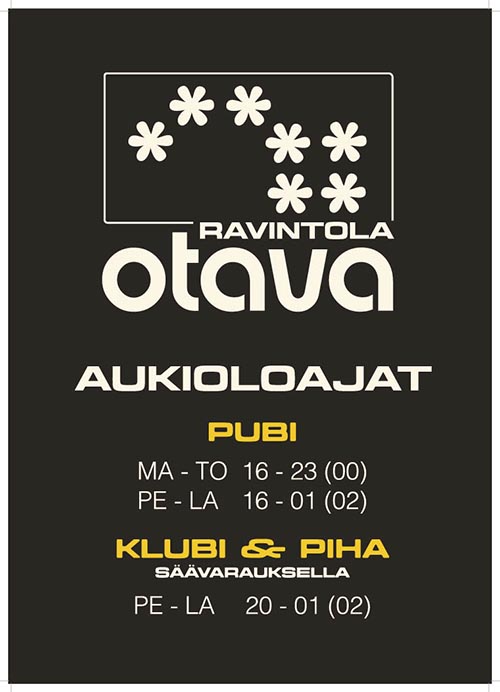 Ravintola otavan aukioloajat